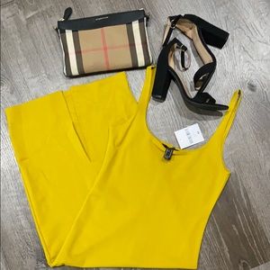 *NEW* Forever21 Midi Mustard Yellow Dress